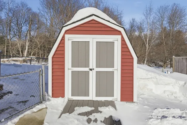 a view of road with large trees