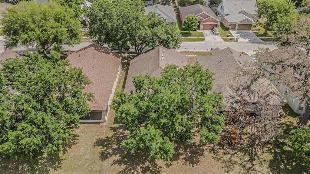 13016 Terrace Brook Place Temple Terrace, FL 33637 - Photo 22 of 27 an aerial view of a house with a yard and large trees