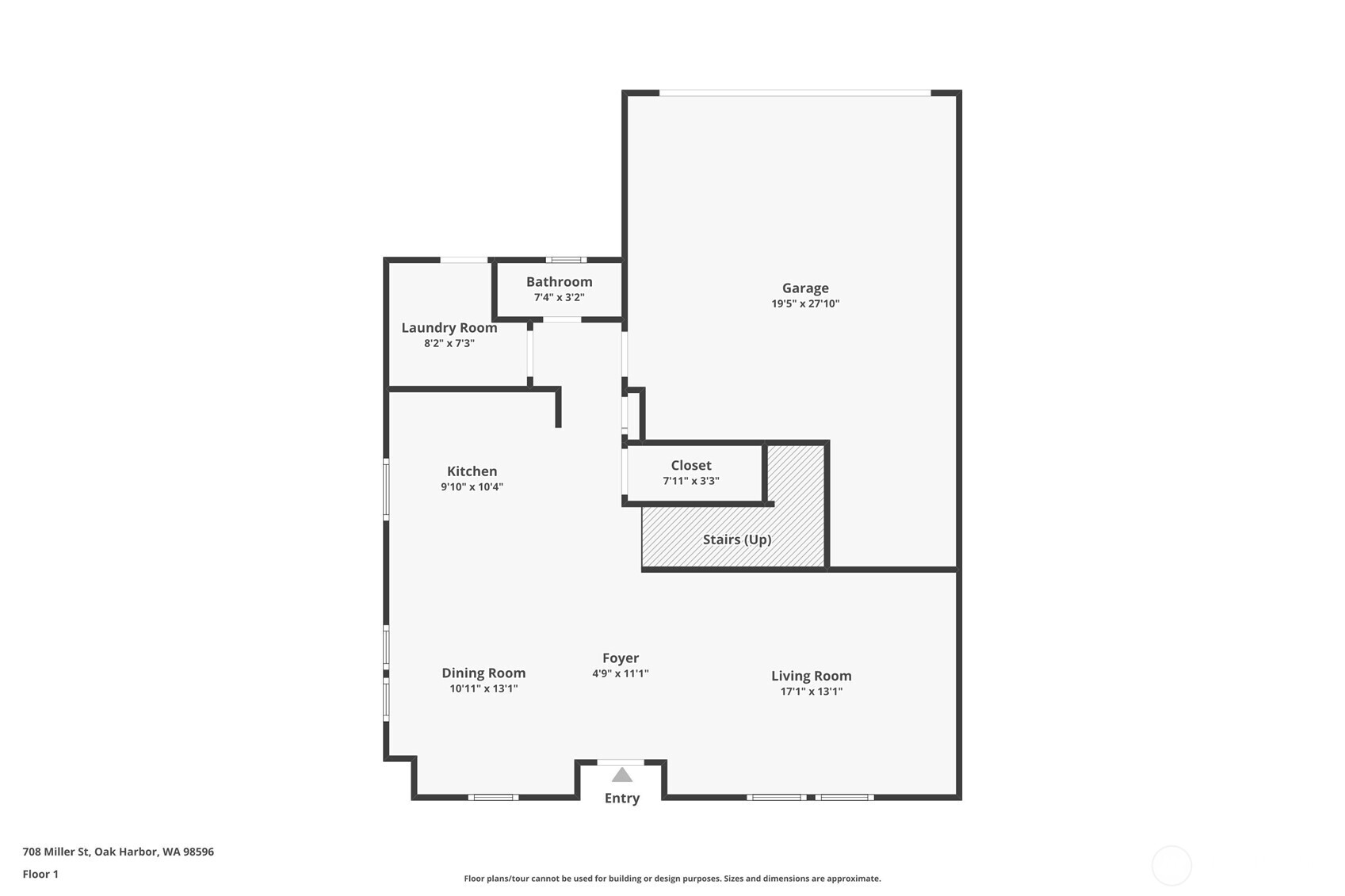 708 Miller Street Winlock, WA 98596 - Photo 37 of 40 a picture of floor plan