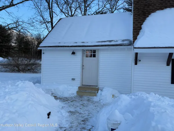 a backyard of a house