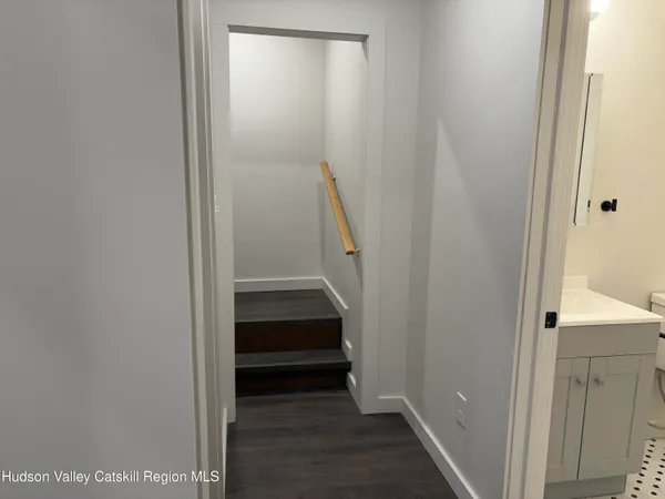 a view of entryway with stairs