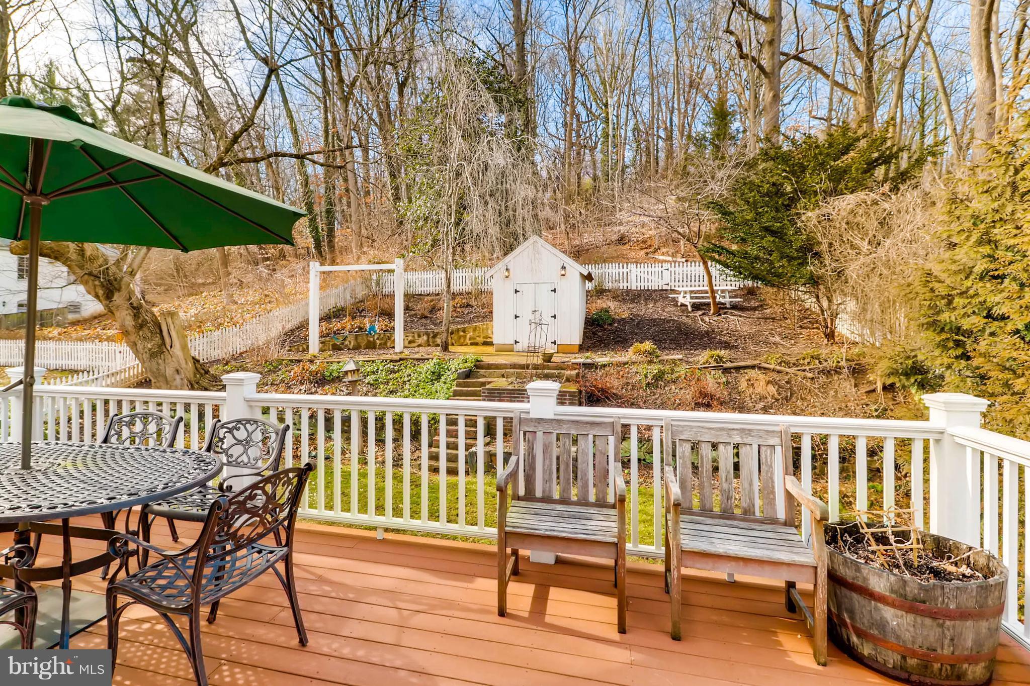 2326 Pickwick Road Baltimore, MD 21207 - Photo 26 of 30 a view of a chair and table on the deck
