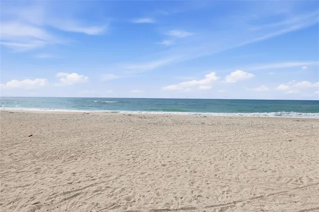 a view of an ocean and beach