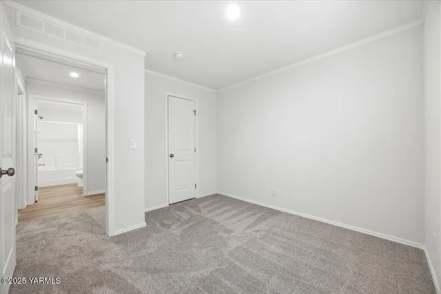 a view of an empty room