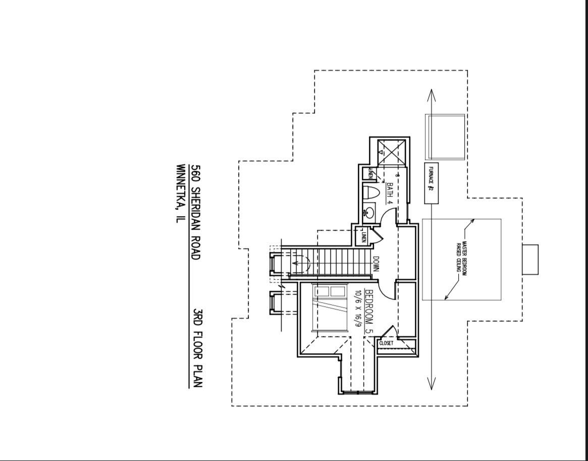 560 Sheridan Road Winnetka, IL 60093 - Photo 5 of 9 a black and white photo of a room