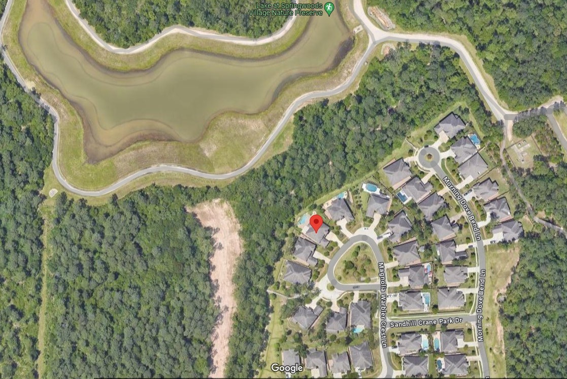 23211 Belted Kingfisher Trail Spring, TX 77389 - Photo 47 of 47 Aerial view to show the Nature Preserve behind the house