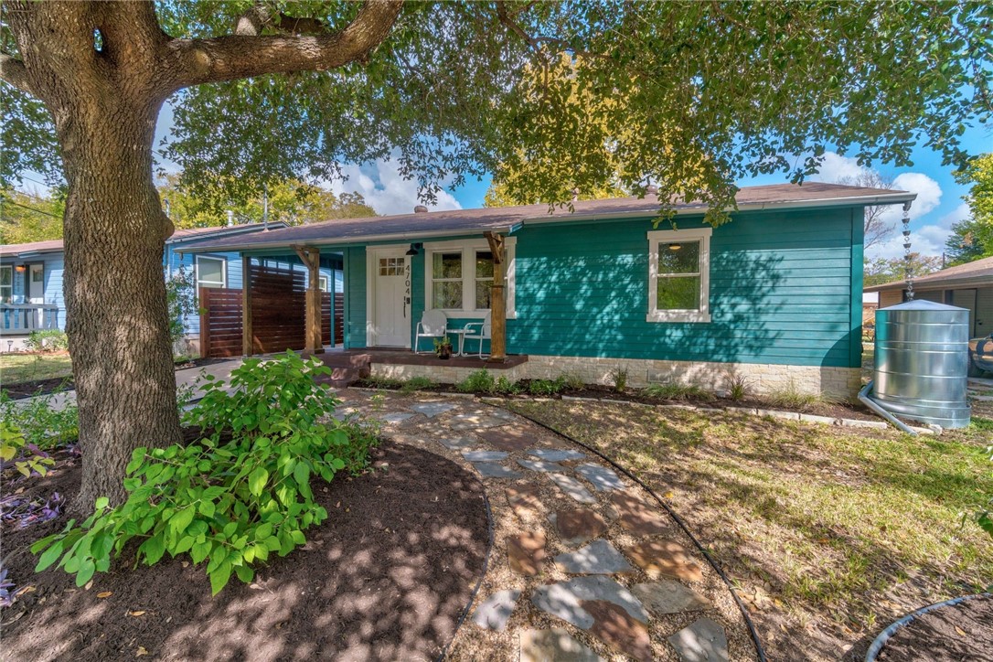 4704 Bandera Road Austin, TX 78721 - Photo 1 of 1 This East Austin home radiates charm! The huge tree in the front yard, stone walkway and front porch create maximum curb appeal.