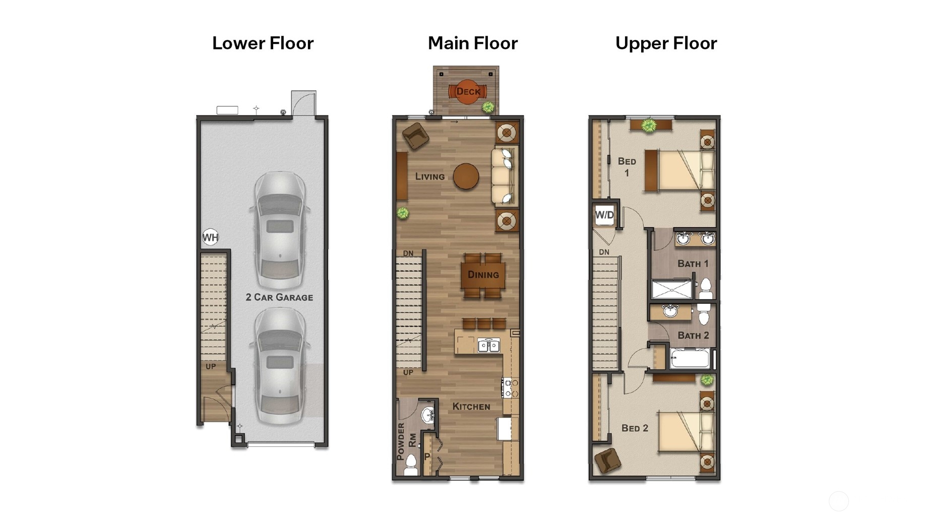 9616 19th Avenue Southeast, Unit E Everett, WA 98208 - Photo 17 of 17 a picture of a very nice looking hallway