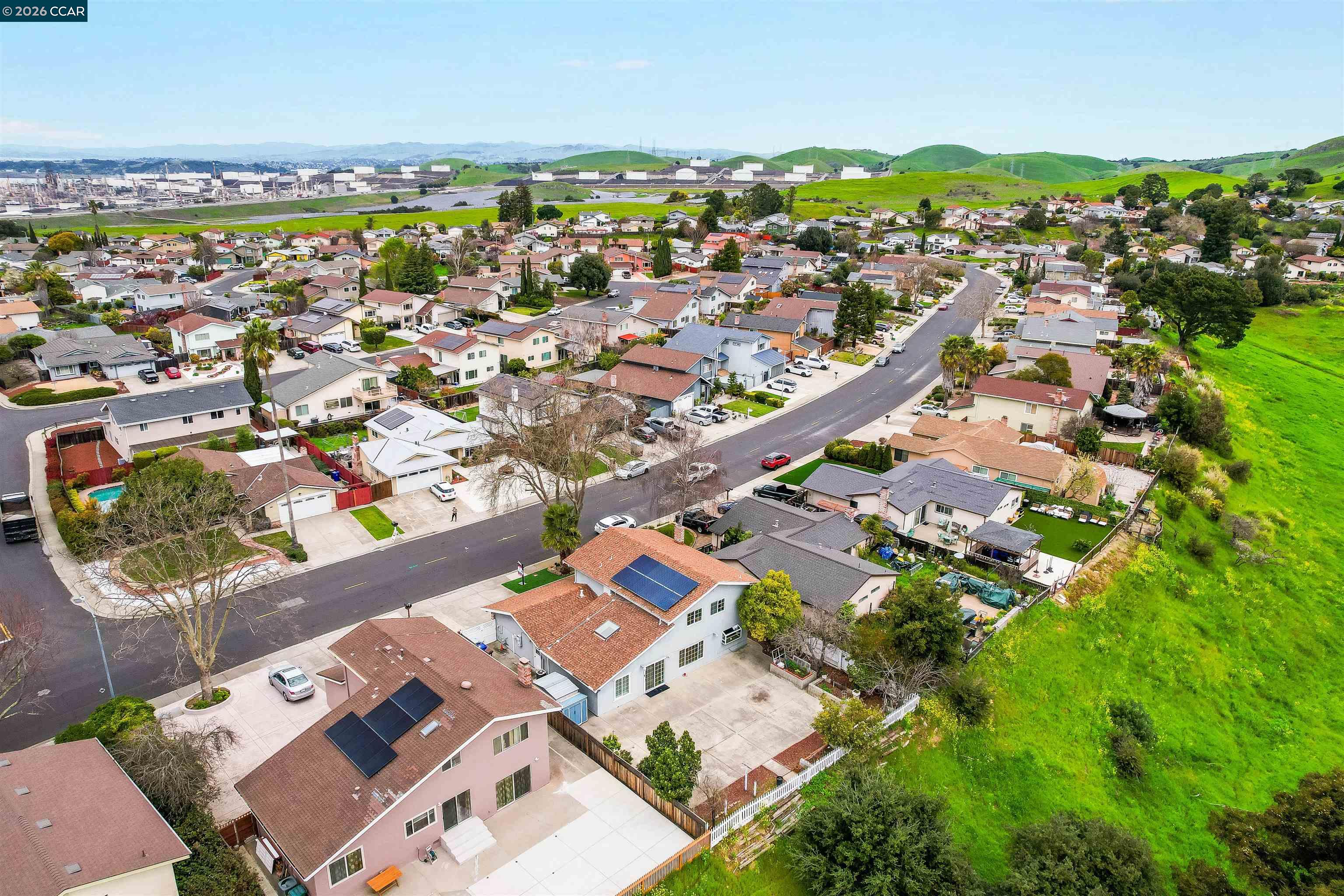 922 Coral Drive Rodeo, CA 94572 - Photo 54 of 59 an aerial view of a city with lots of residential buildings