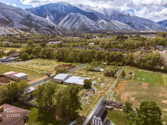 2672 East Canyon Road Springville, UT 84663 - Photo 5 of 33 Aerial view of a mountain backdrop
