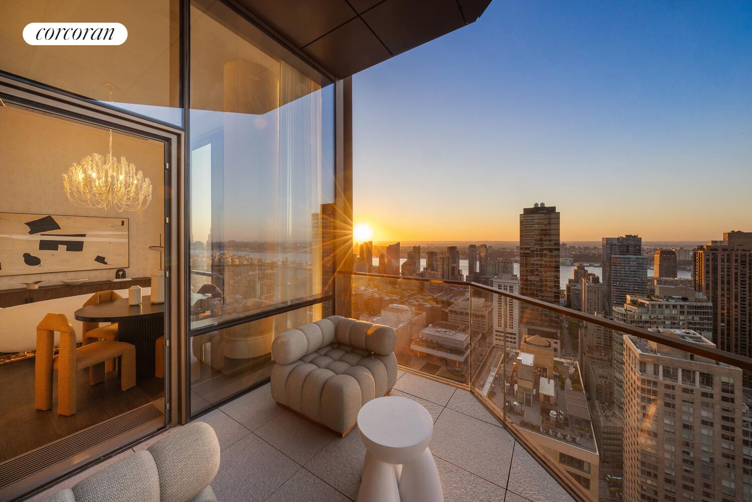 50 West 66th Street, Unit 41W Manhattan, NY 10023 - Photo 17 of 69 a view of a balcony with furniture