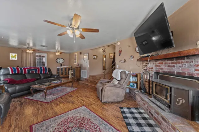 a room with furniture and a window