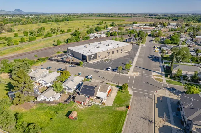 a view of a swimming pool and outdoor space