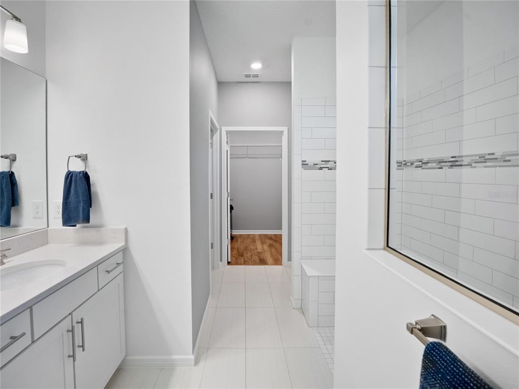 8741 Southwest 61st Loop Ocala, FL 34481 - Photo 21 of 60 a bathroom with a sink and mirror