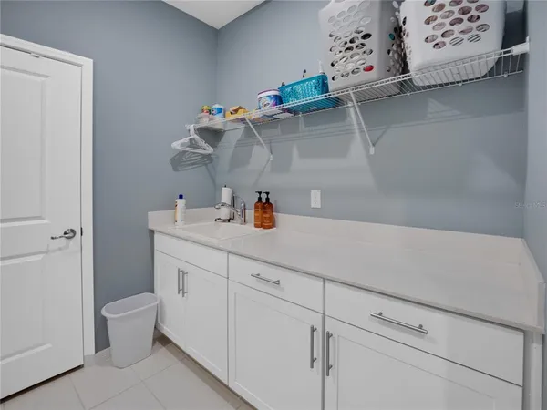 a view of a storage in a room