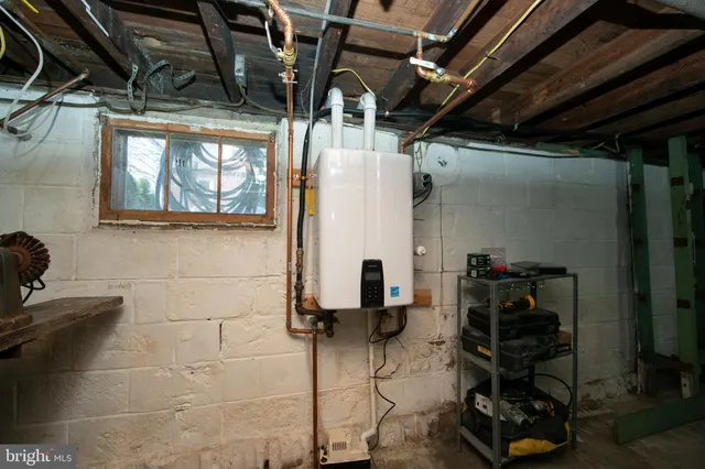 a view of storage and utility room