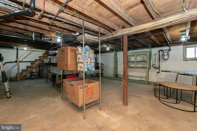 a view of storage and utility room