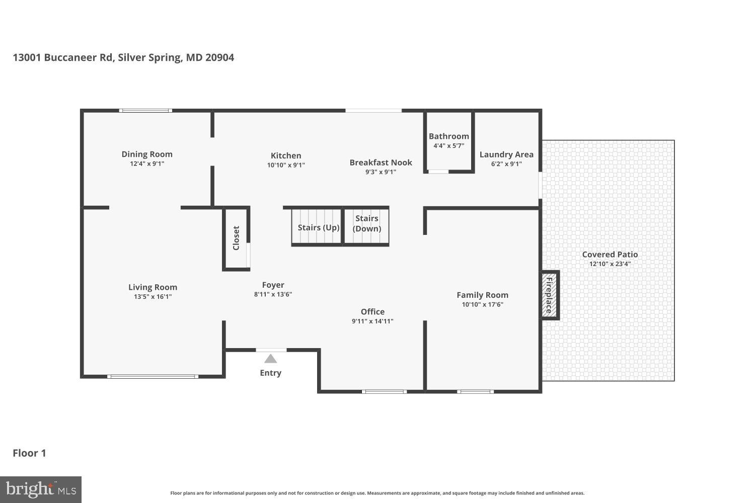 13001 Buccaneer Road Silver Spring, MD 20904 - Photo 59 of 61 Main Level Floor Plan