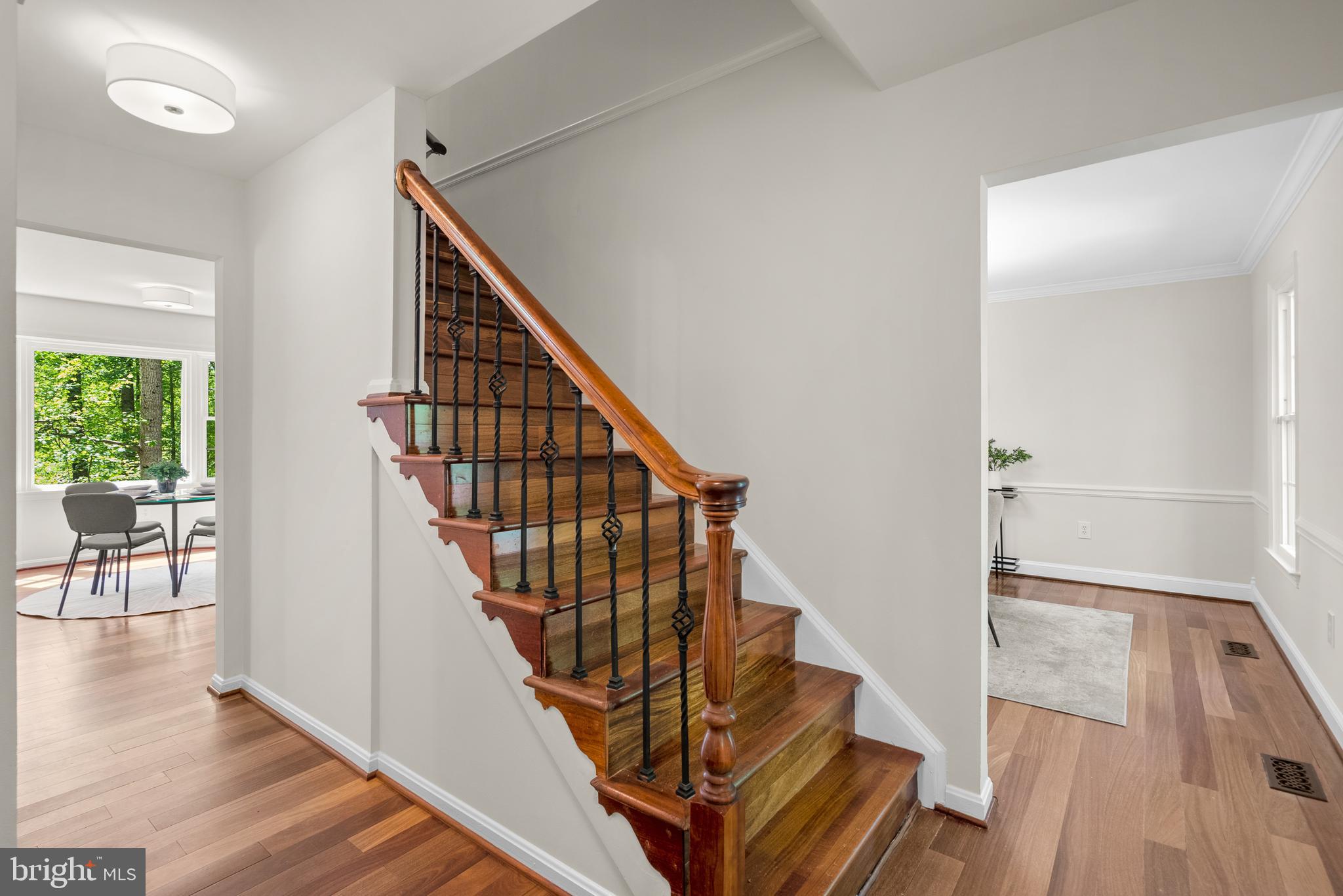10717 Midsummer Drive Reston, VA 20191 - Photo 12 of 35 a view of entryway and hall with wooden floor