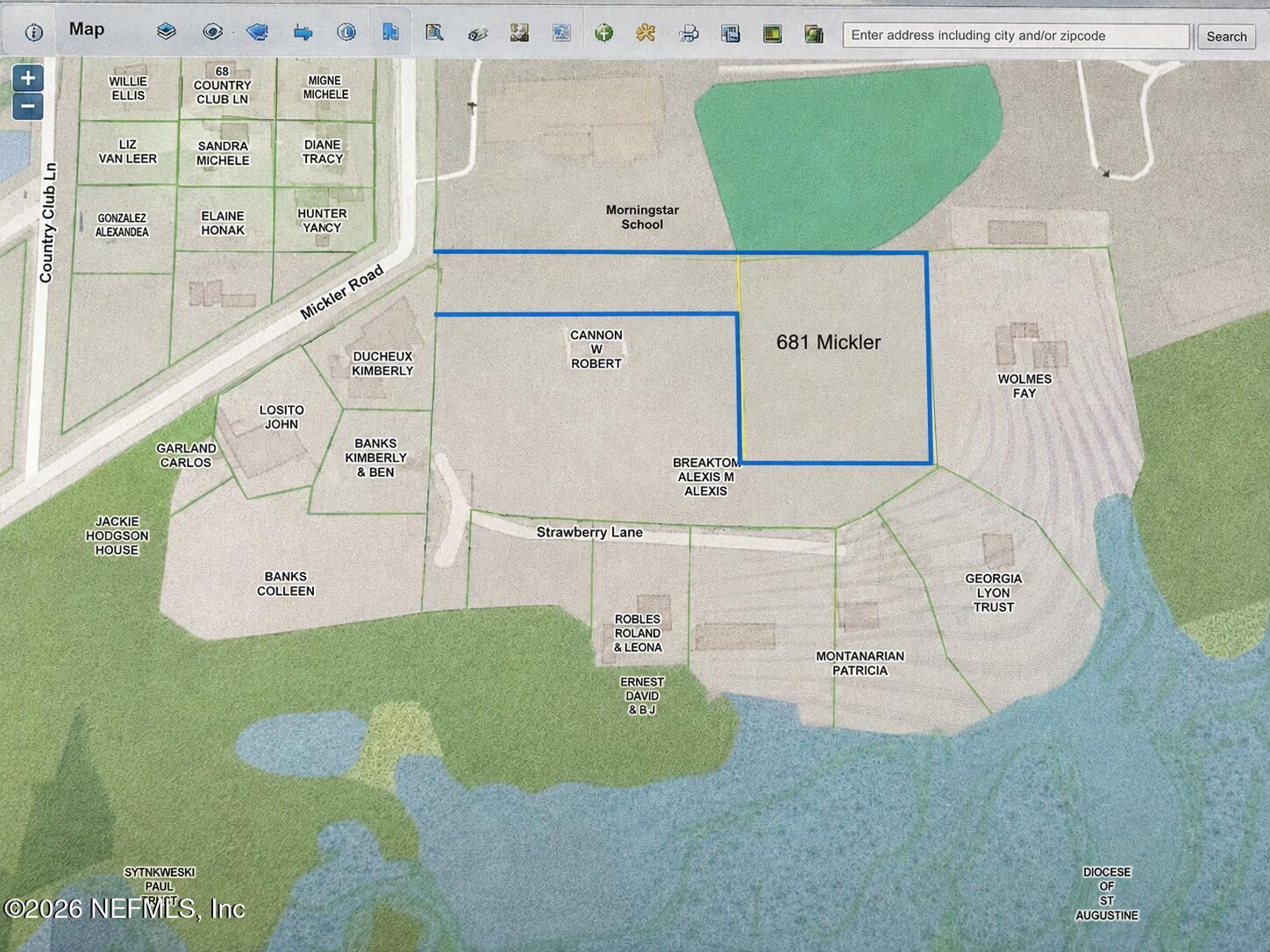 681 Mickler Road Jacksonville, FL 32211 - Photo 34 of 35 PARCEL OUTLINE