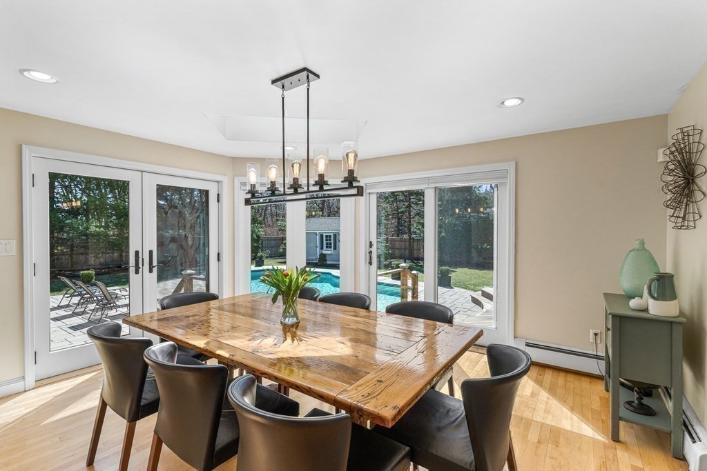 75 Thornberry Road Winchester, MA 01890 - Photo 3 of 41 a view of a dining room with furniture window and outside view