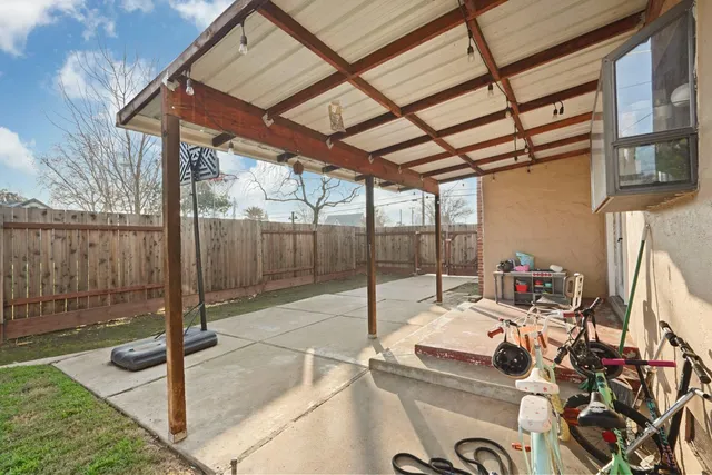a outdoor space with patio lots of furniture