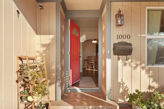 a view of front door