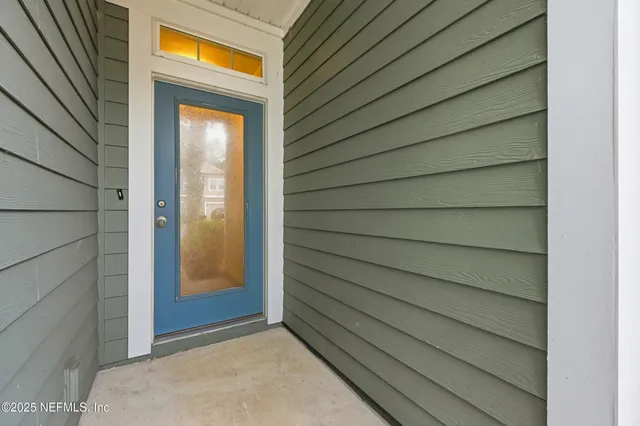 a view of front door