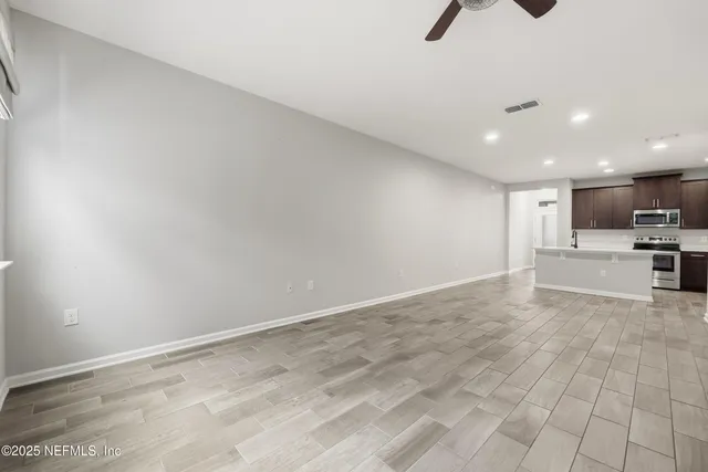 a view of kitchen and window