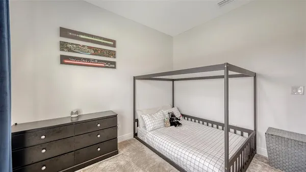 an aerial view of a city with lake view