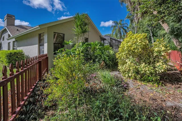 a view of a lake with a big yard