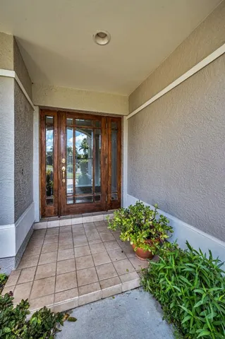 a view of an entrance door of the house