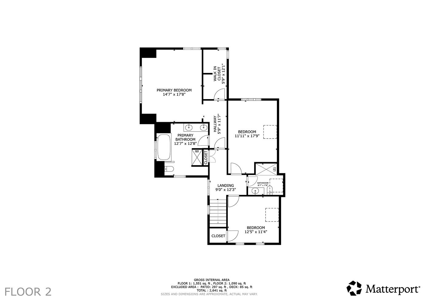 107 Bay View Street Camden, ME 04843 - Photo 72 of 72 107 Bay View Floorplan Second Floor