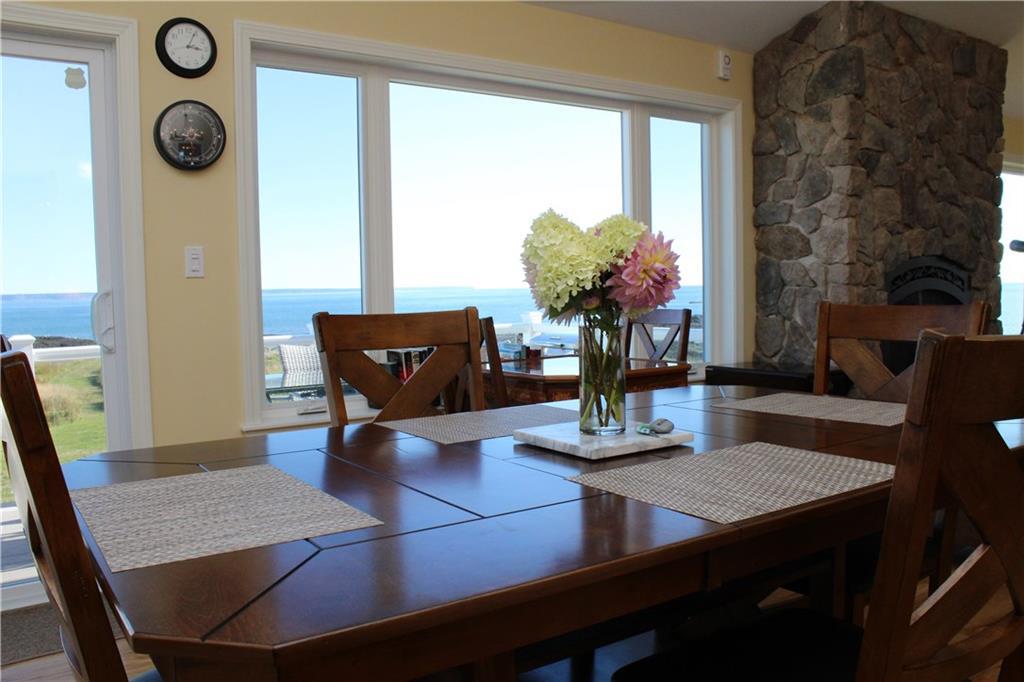 98 Carrying Place Cove Road Lubec, ME 04652 - Photo 9 of 35 Dining area with views of the ocean...