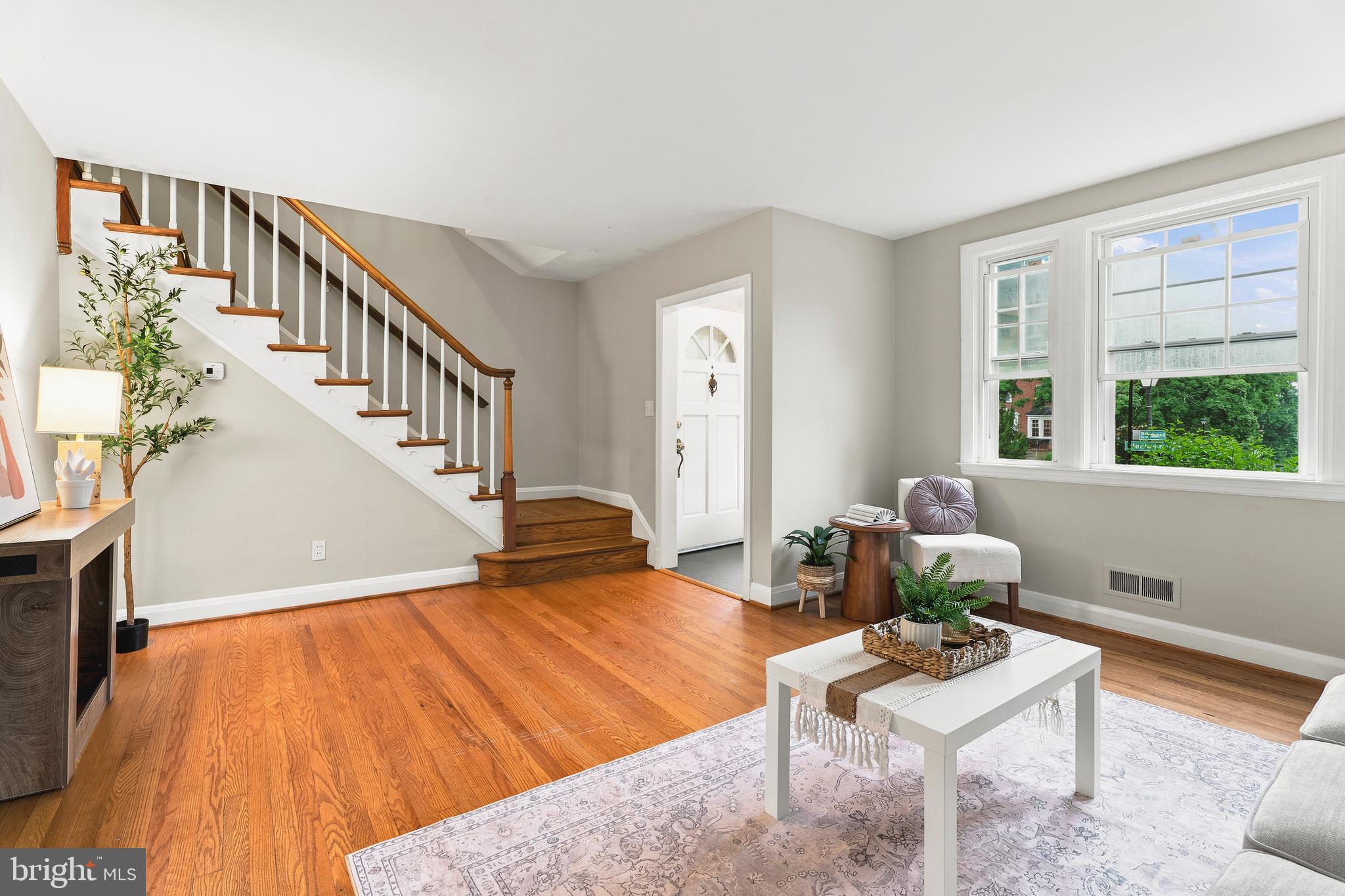 6471 Blenheim Road Baltimore, MD 21212 - Photo 7 of 66 Staircase- gleaming hwd floors!