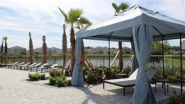 a view of a lake and outdoor space