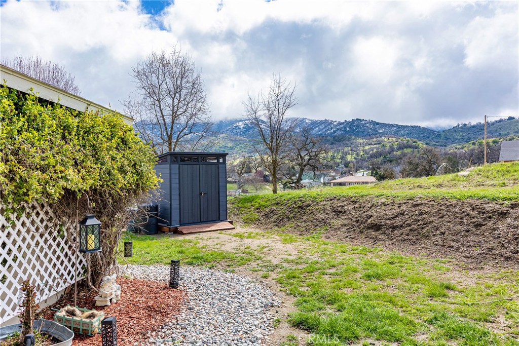 28841 Delaware Drive Tehachapi, CA 93561 - Photo 24 of 36 a view of a backyard with large trees