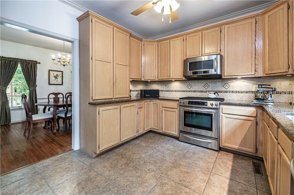 1946 Winding Ridge Road Winston-Salem, NC 27127 - Photo 15 of 45 Remodeled Kitchen with Italian Ceramic Tiles