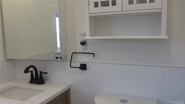 a bathroom with a sink
