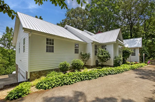 a view of wooden balcony