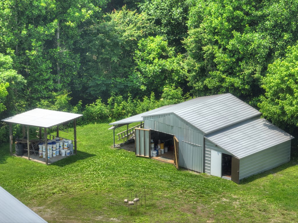 1398 Antioch Church Road Talking Rock, GA 30175 - Photo 65 of 80 Aerial of workshop/ storage near poultry houses