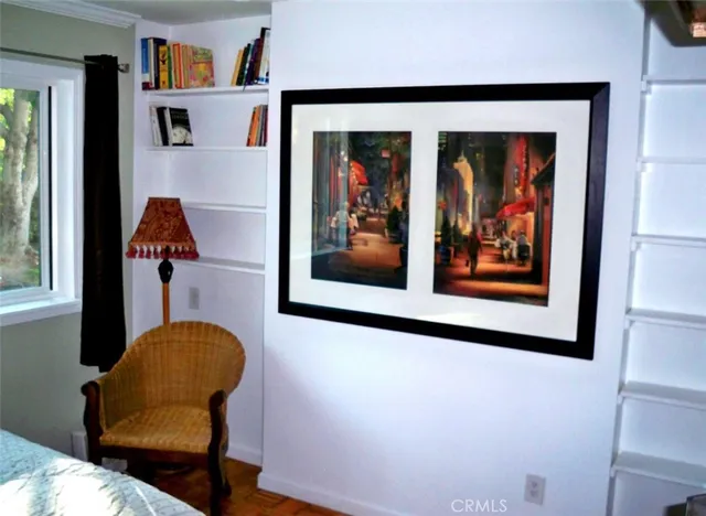 a painting on the wall with a painting on the wall