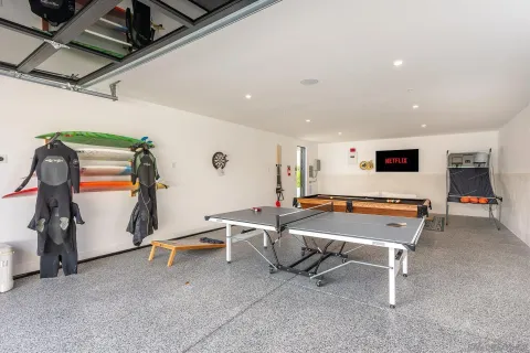 a room with furniture