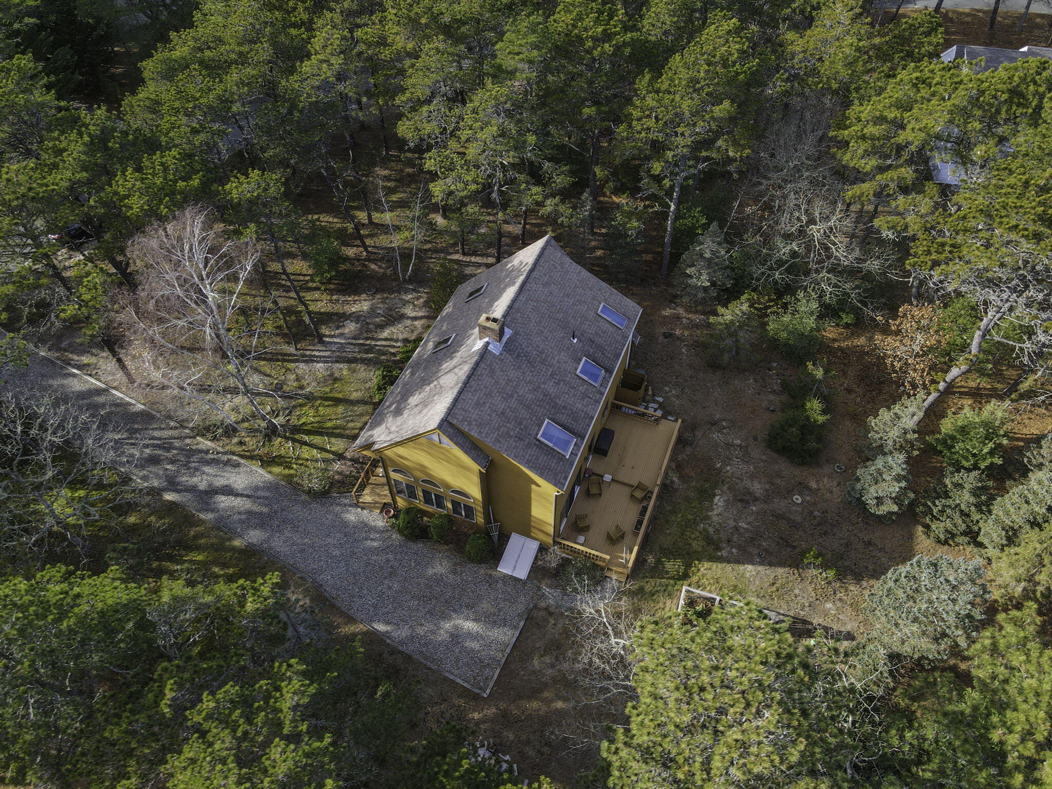 35 Pine Field Road Wellfleet, MA 02667 - Photo 2 of 31 an aerial view of a house with a yard