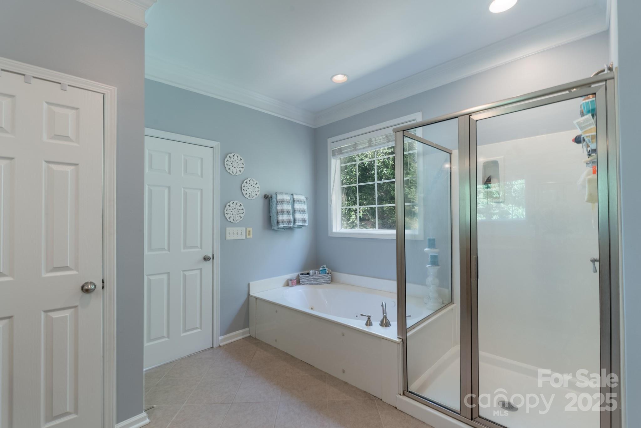 779 Fairway Point Drive Tega Cay, SC 29708 - Photo 22 of 48 a bathroom with a tub shower and window