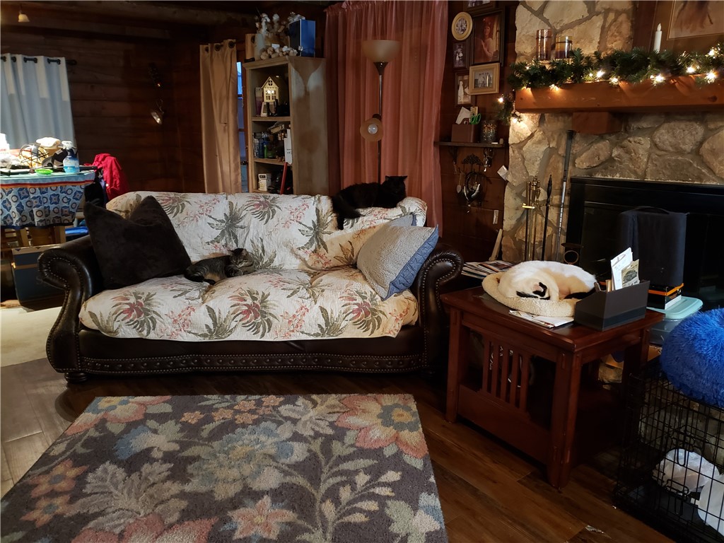 12212 County Road 1336 Sinton, TX 78387 - Photo 10 of 15 a living room with furniture and a fireplace