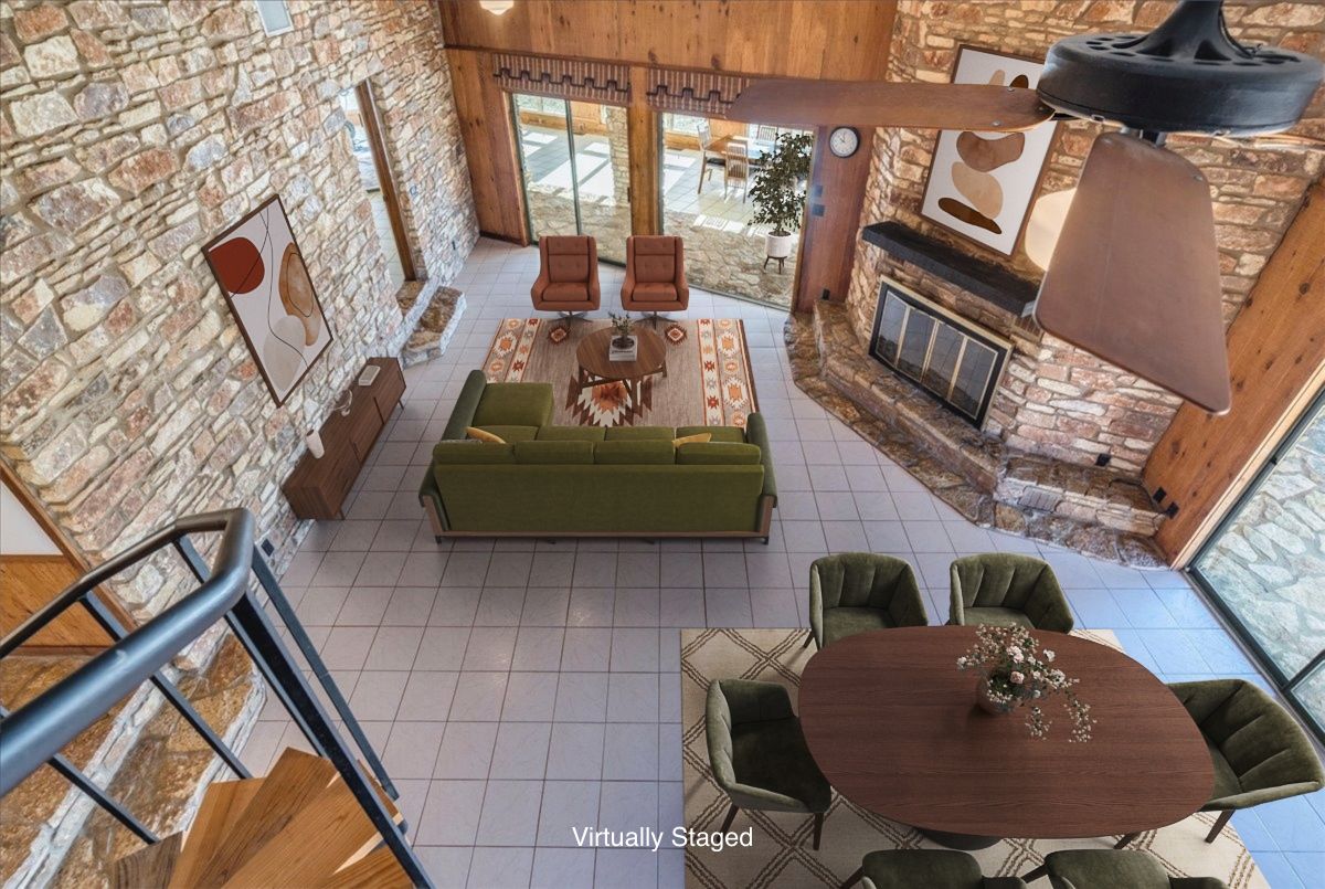9763 Ranch Road 1623 Blanco, TX 78606 - Photo 13 of 40 a view of a couches and dinning table in patio