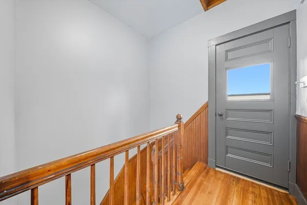 a view of stairs