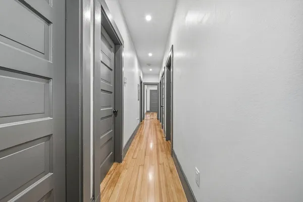 a view of hallway with entryway