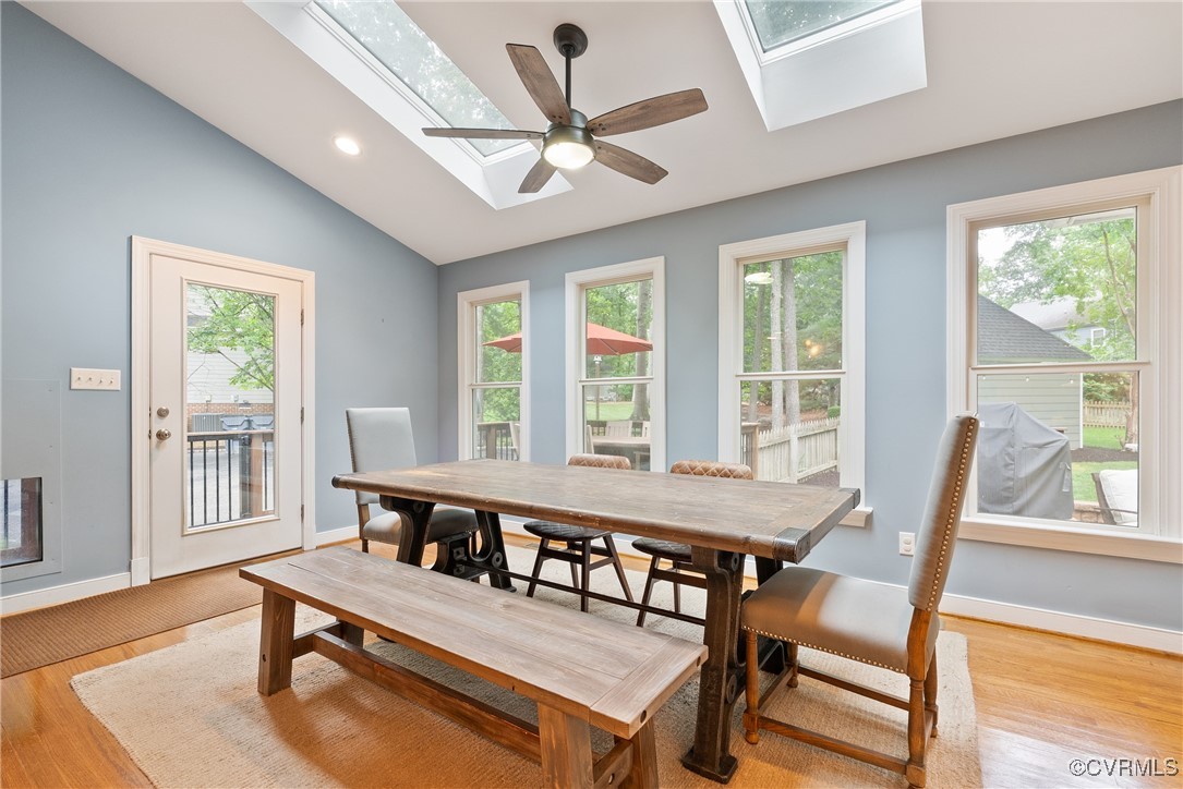 2501 Swanhurst Drive Midlothian, VA 23113 - Photo 16 of 44 a view of a dining room with furniture window and wooden floor